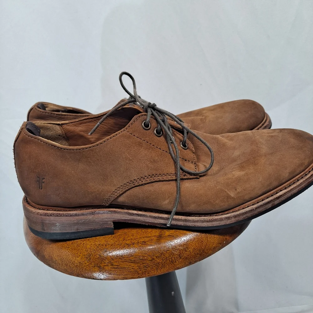 Frye Brown Leather Derby Shoes